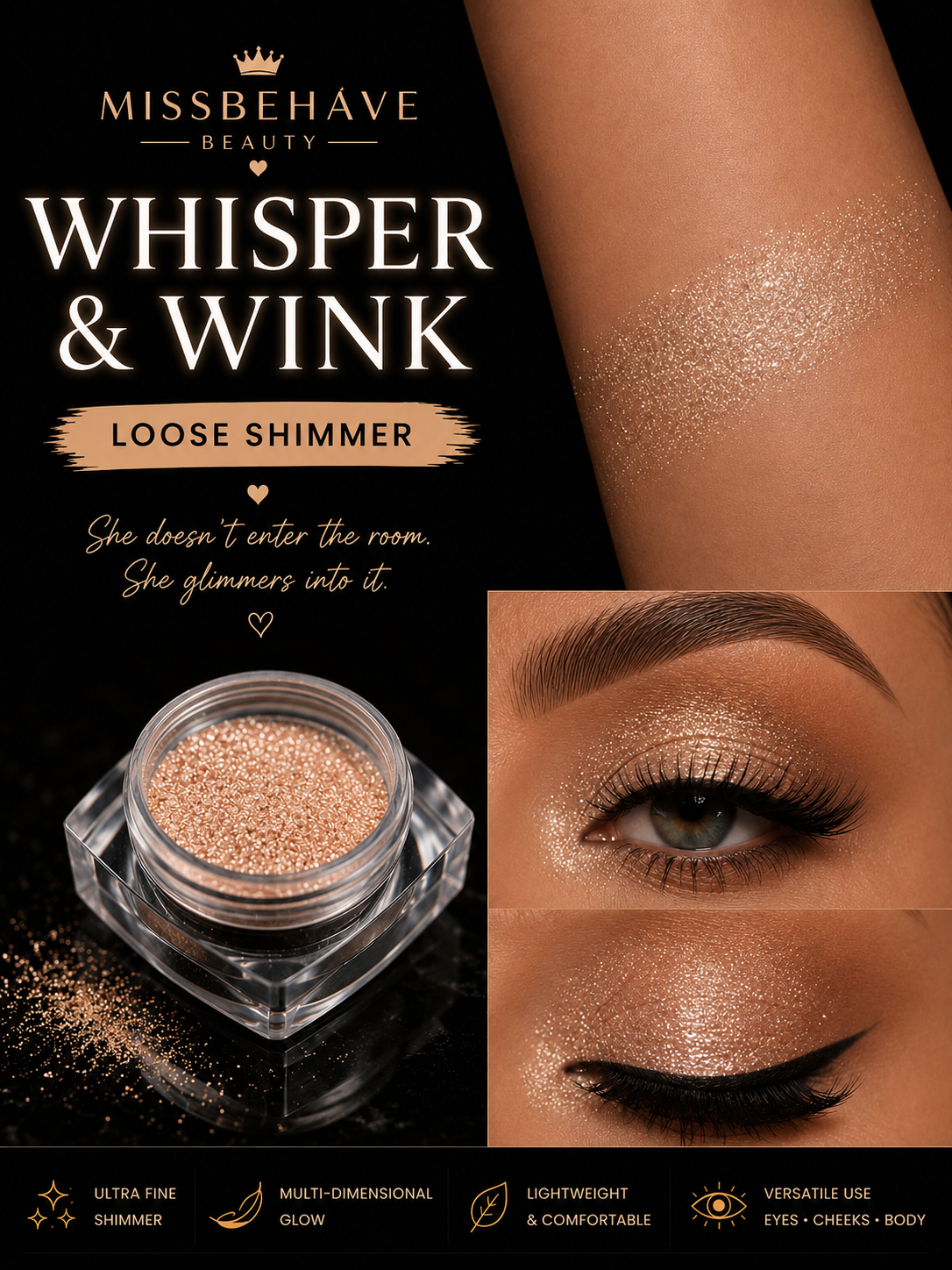 Whisper & Wink Loose Shimmer