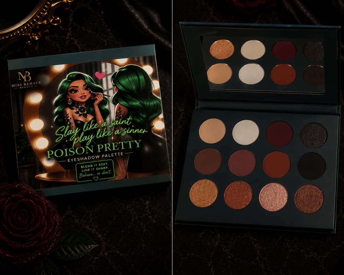 💚 Poison Pretty Eyeshadow Palette