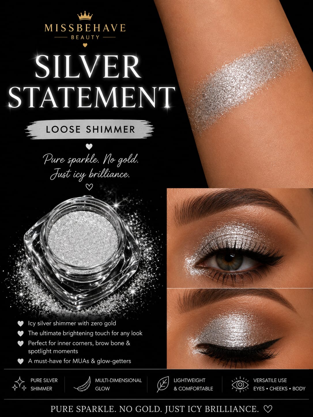 Silver Statement Loose Shimmer