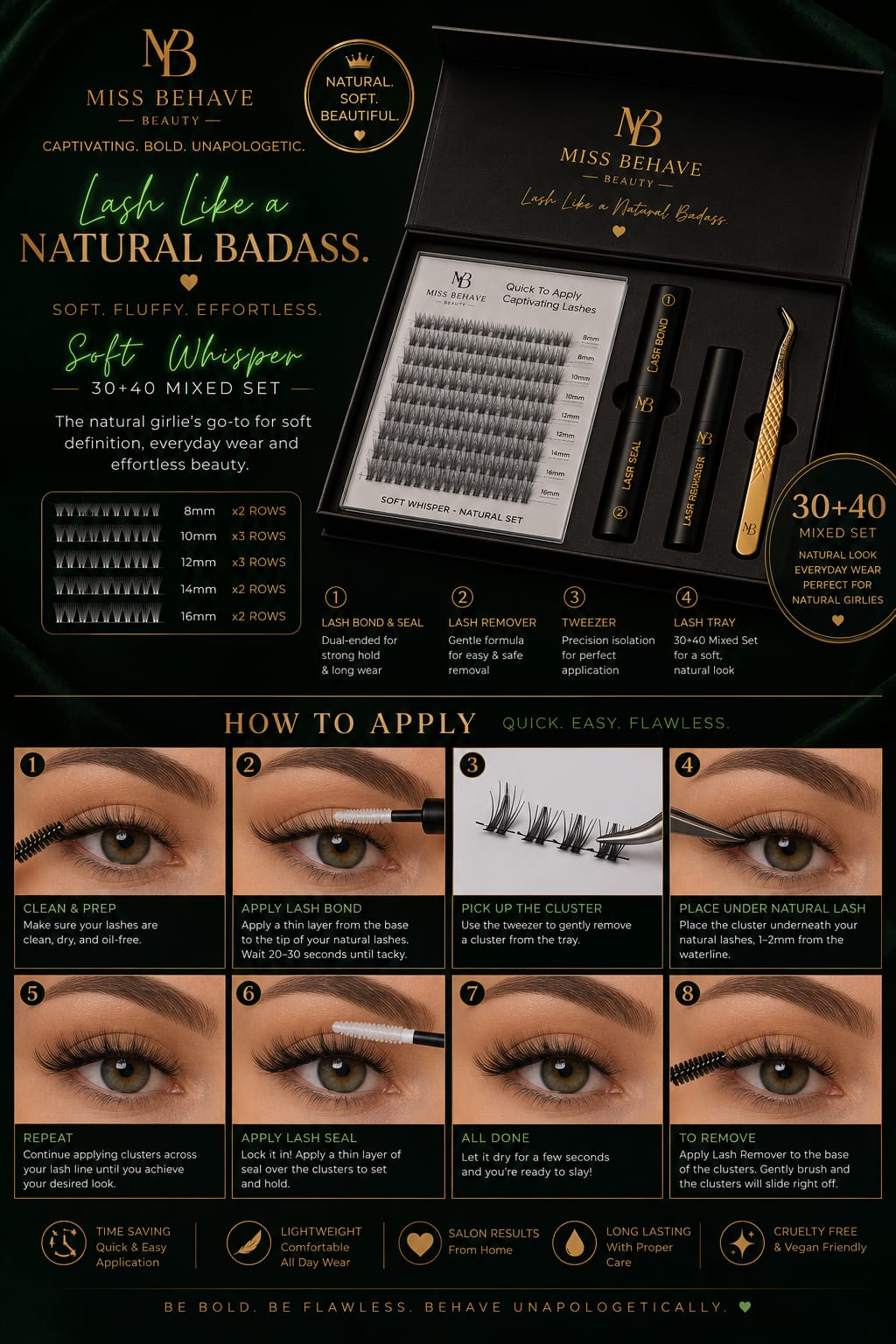 Soft Whisper- Lash Like a Natural Badass