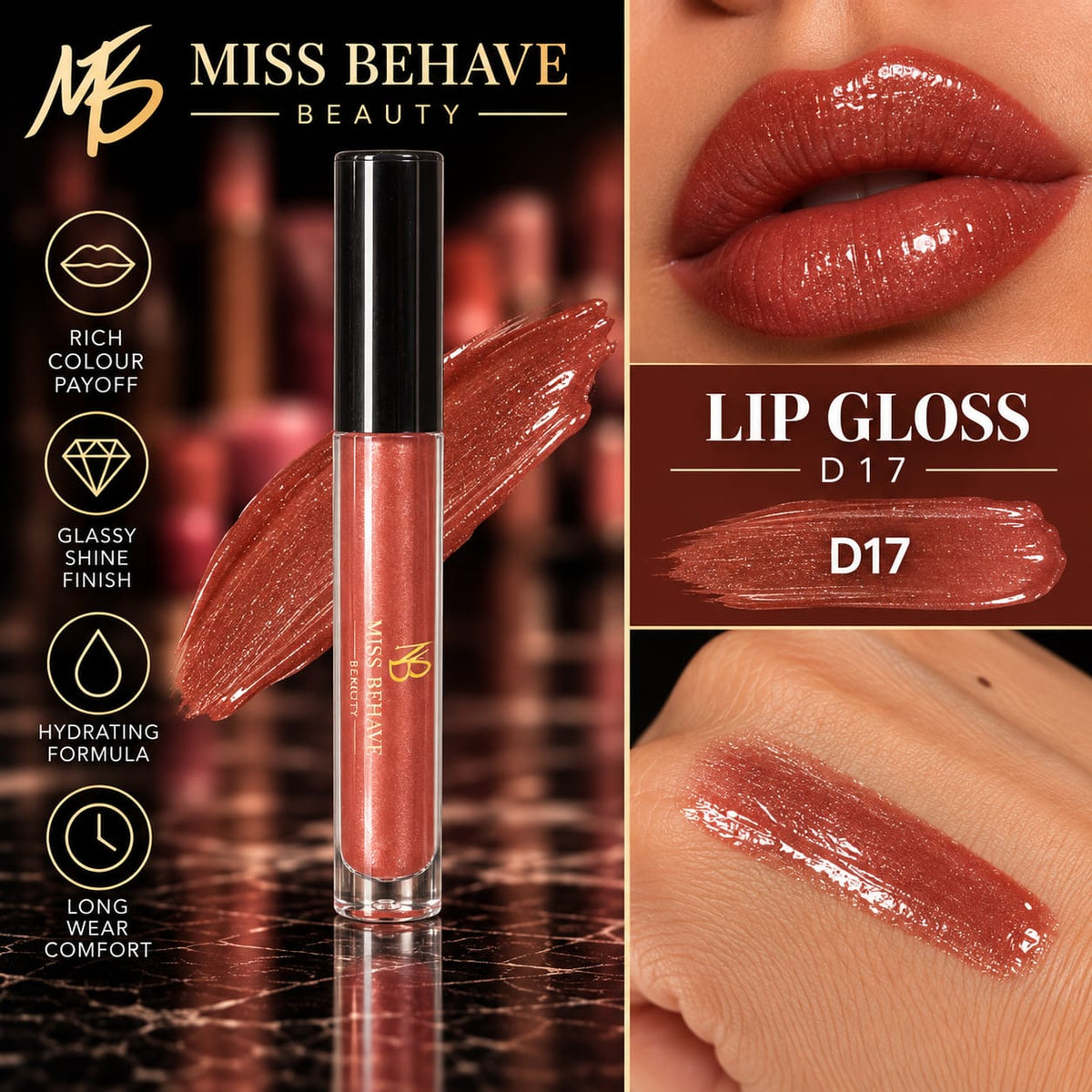 Sheer Shine Nude Gloss D17
